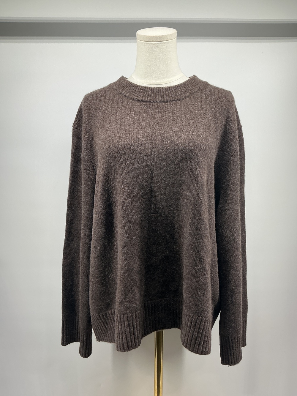 Mongolian Cashmere Oversized Crewneck Sweater